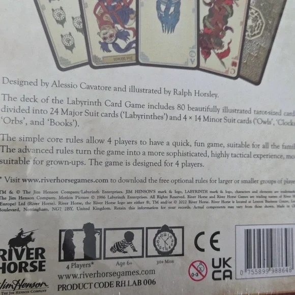 Jim Henson's Labyrinth The Card Game NIP - Picture 6 of 6